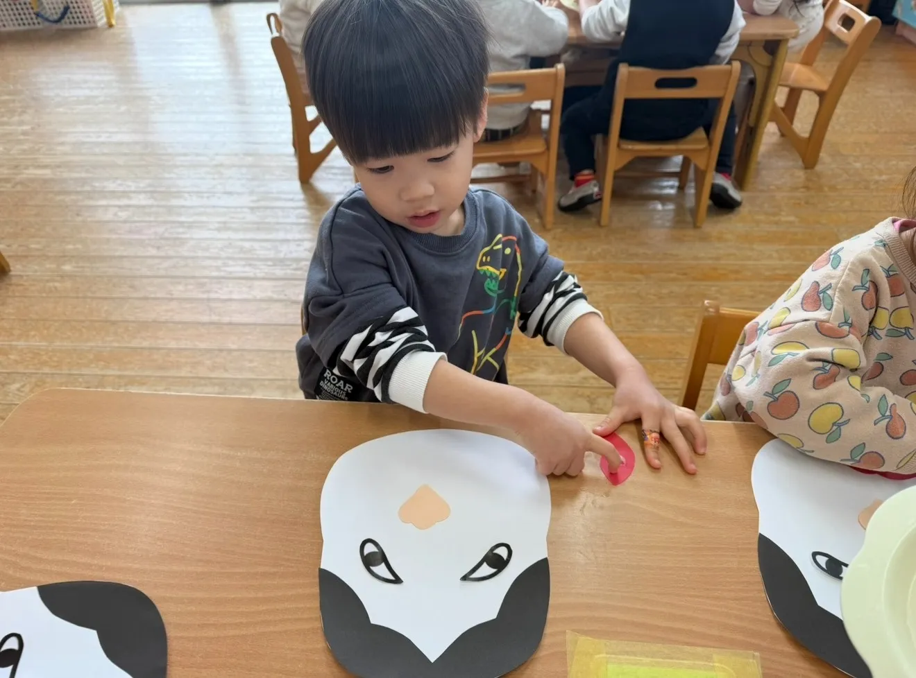 ゆり組さん☆福笑いしたよ